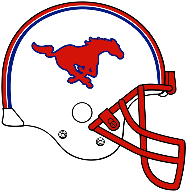 Southern Methodist Mustangs 0-Pres Helmet Logo diy DTF decal sticker